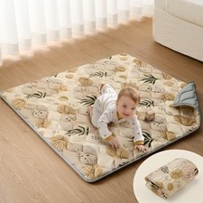 Baby Play Mat 43" x 43" Cushioned Foldable Crawling Mat for Floor