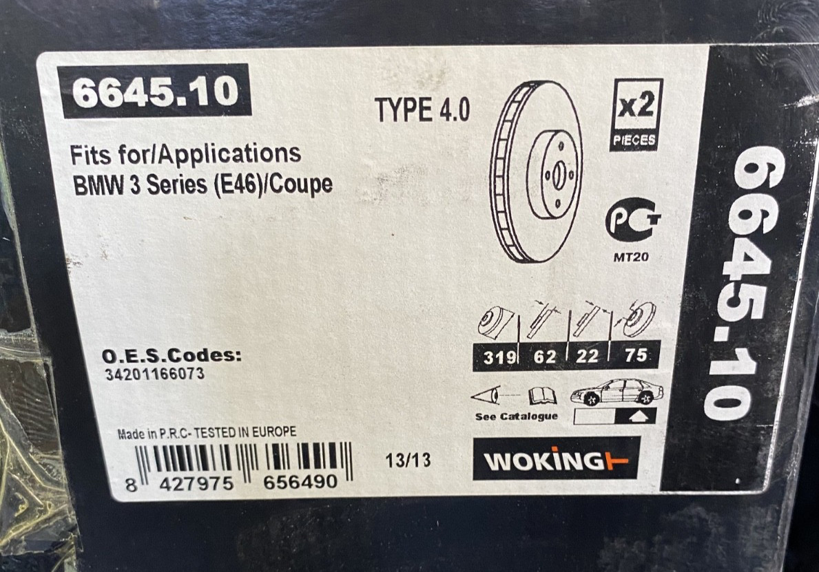 Kit disques et plaquettes avant arrière BMW Série 3 pour résoudre les bruits et vibrations