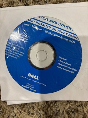 Dell Drivers Utilities Dell Precision Workstation Resource CD New Sealed  Y5941