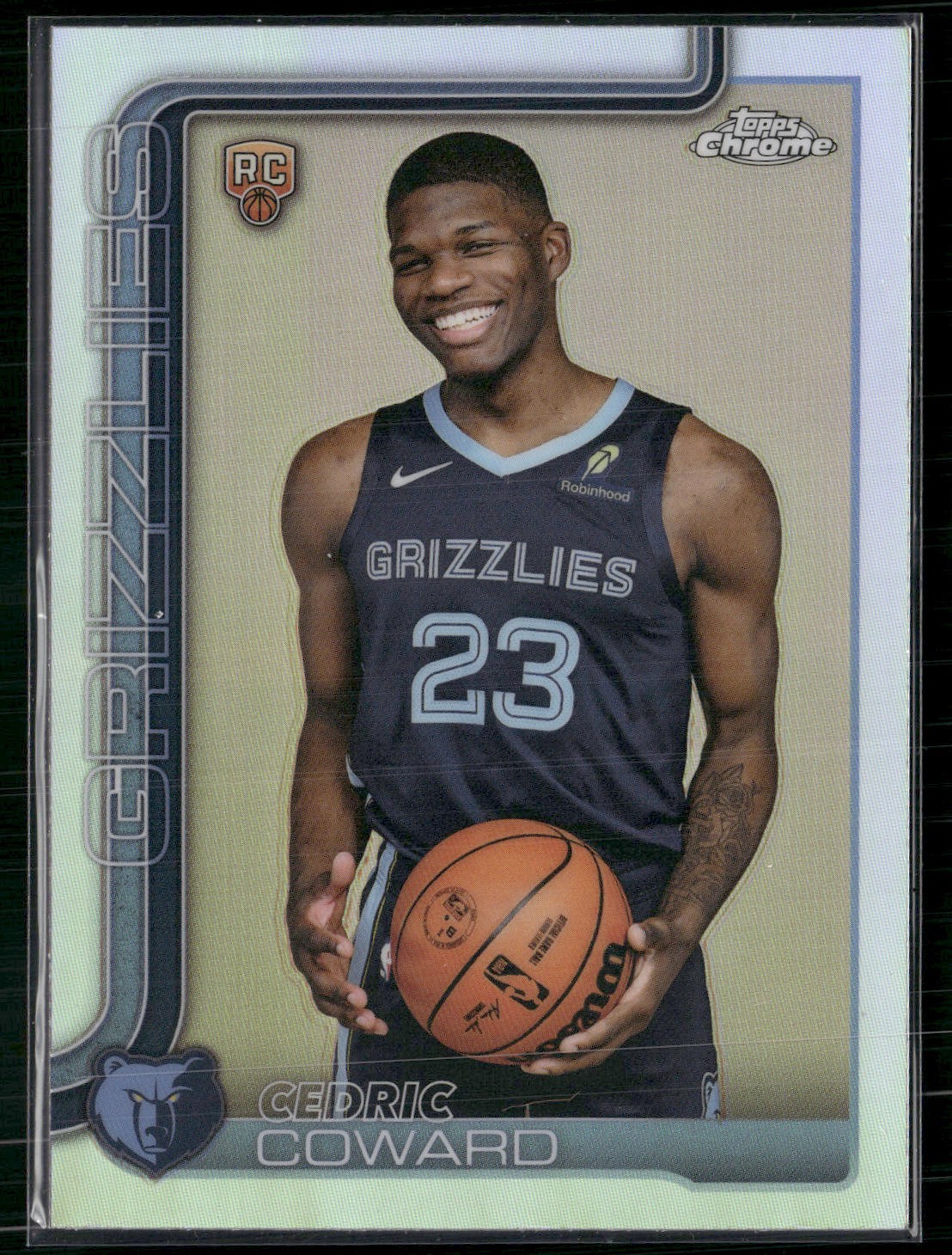 2025-26 Topps Chrome #261 Cedric Coward Refractor