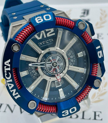 Invicta S1 Rally Men's Watch - 58mm, Steel, Blue (37662)
