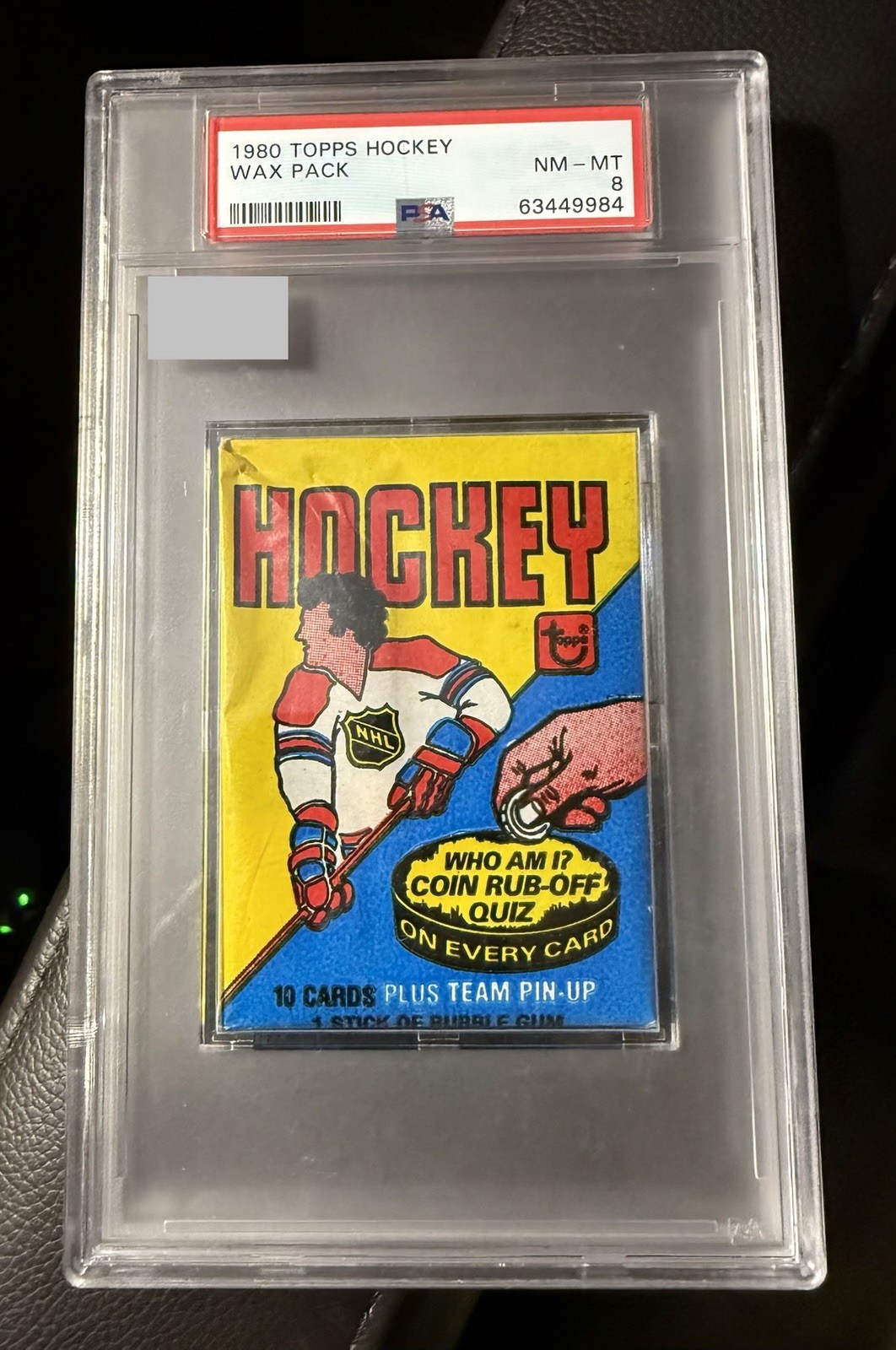 1980 Topps Hockey Unopened Wax Pack - PSA 8 (Possible GRETZKY BOURQUE RC)