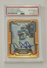 Devon Achane Autograph Signed 2023 Panini Prizm Orange Rookie Card - PSA/DNA 2