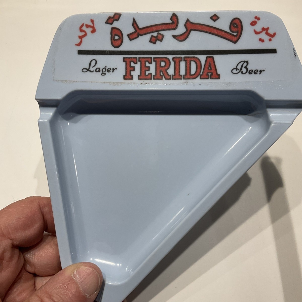 Made In Iraq Farida Beer Ash Tray Baldawi Plasko Vintage | eBay
