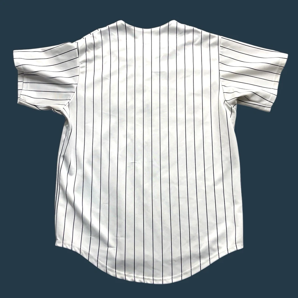 Camiseta de béisbol majestuosa vintage de los Astros de Houston para hombre XL blanca a rayas MLB Foto 2 de 4