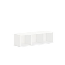 HON Mod Wall Mounted Storage  Open  48"W  Simply White Finish plwmh48lp1 