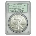 2021 Ty.2 American Silver Eagle $1 First Strike PCGS MS 70