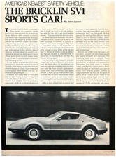 1974 BRICKLIN SV-1 2 PG PREVIEW ARTICLE 