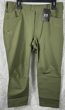 Under Armour Storm UA Alpha Flat Front Pants Men  s Size 42xL32 Od Green 100 NWT