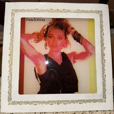 Vintage 1980 MADONNA Carnival/Fair Prize Glass Mirror MINT CONDITION