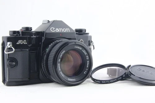 [ NEAR MINT ] CANON A-1 + FD 50mm f/1.4 S.S.C. SLR 35mm film Camera from JAPAN