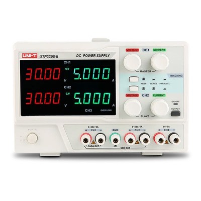 UNI-T UTP3305-II Triple Output Linear DC Power Supply, Three-Channel