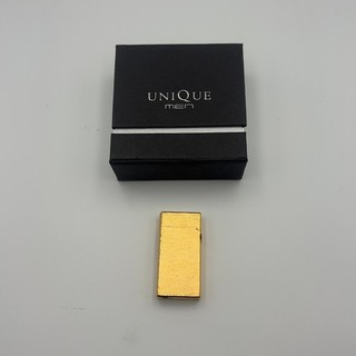 Dunhill Gold Tone Textured Pocket Lighter Box Instructions Untested