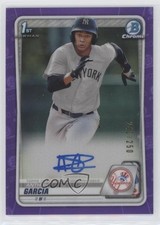 2020 Bowman Chrome Prospect Purple Refractor 242/250 Anthony Garcia Auto 0wq