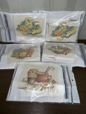 Lot of 5 Cross Stitch Kits Coffee / lemonade/ Tea Fun Kits Unused