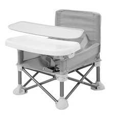 Portable Baby Seat 12.2"x12.2"x14.56" Compact Fold with Straps - Indoor/Outdoor