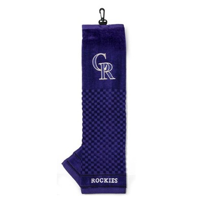Colorado Rockies Golf Towel - Team Golf  - Embroidered Club Bag Wood Quality