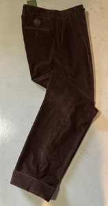 Pantalon Gucci homme velours côtelé DK marron 32 US (48 EU ) Italie neuf