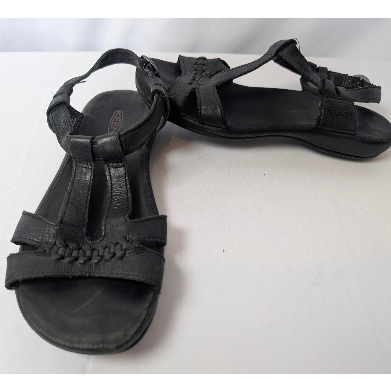 Sandali Keen Emerald City donna 6 gladiatore pelle nero