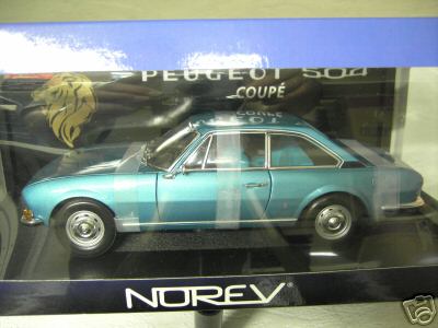 Peugeot 504 cabriolet bleue de 1969 (Norev