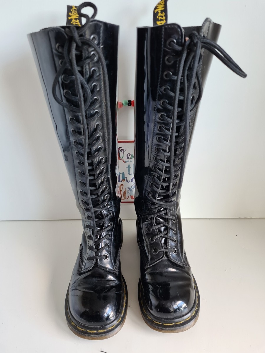 Y241128-33 Dr.Martens ミュール　UK7 1460 Smooth Leather Lace Up Boots in Black | Dr. Martens