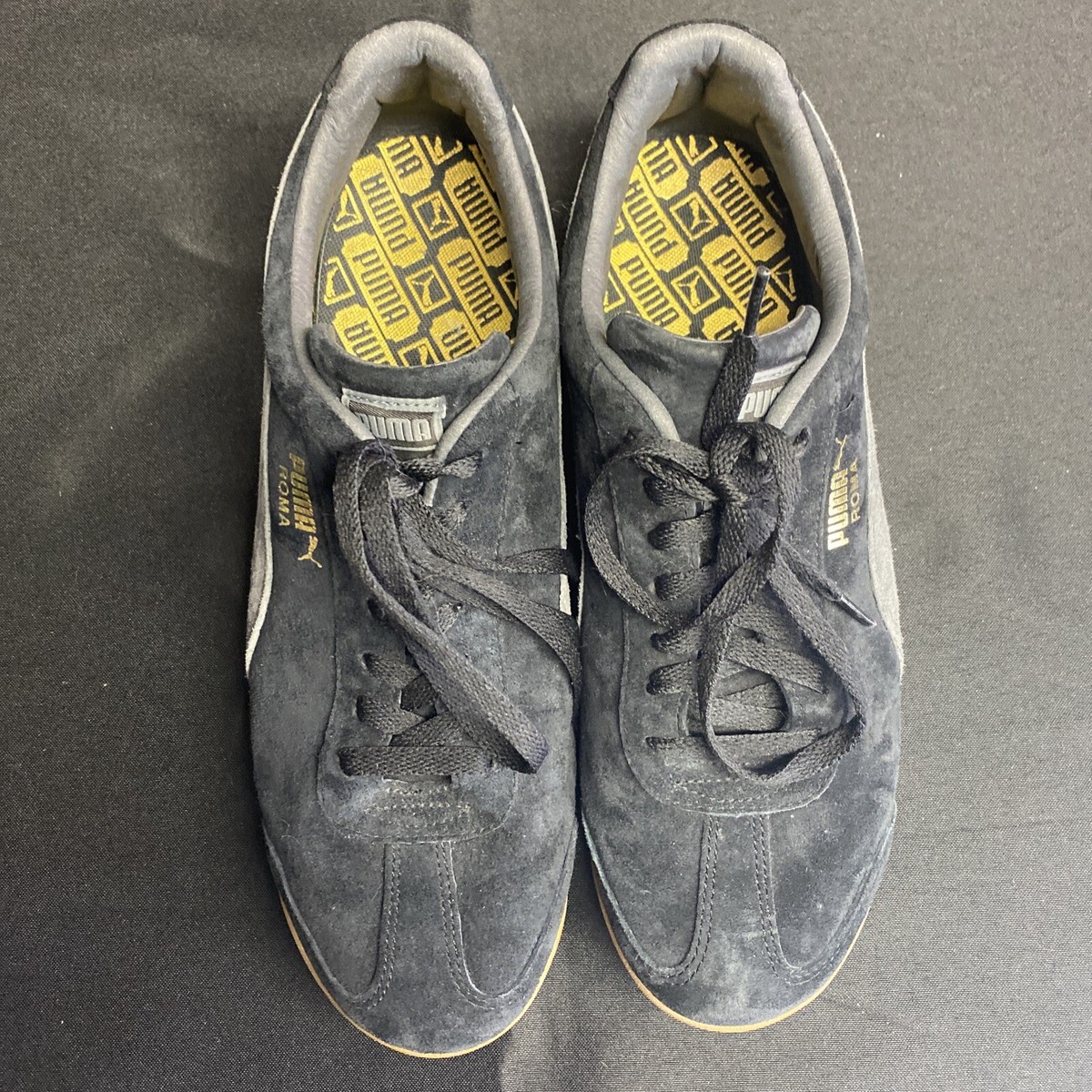 Puma Suede Black/grey/gold Men Casual Lifestyle Shoes Sneakers