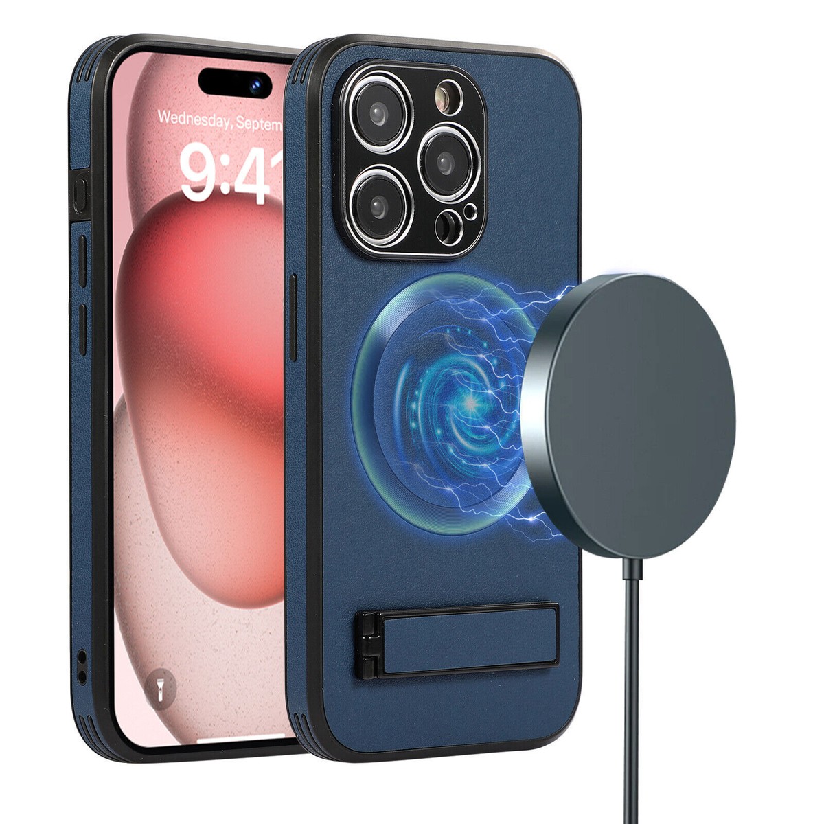 iPhoneアクセサリー Magnetic Leather Back iPhone16ProMax Magnetic Leather Back for iPhone 16 Pro – presume