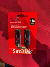 BRAND NEW SEALED 2-PACK SanDisk Cruzer Glide 128GB Flash Drive USB 2.0 Stick