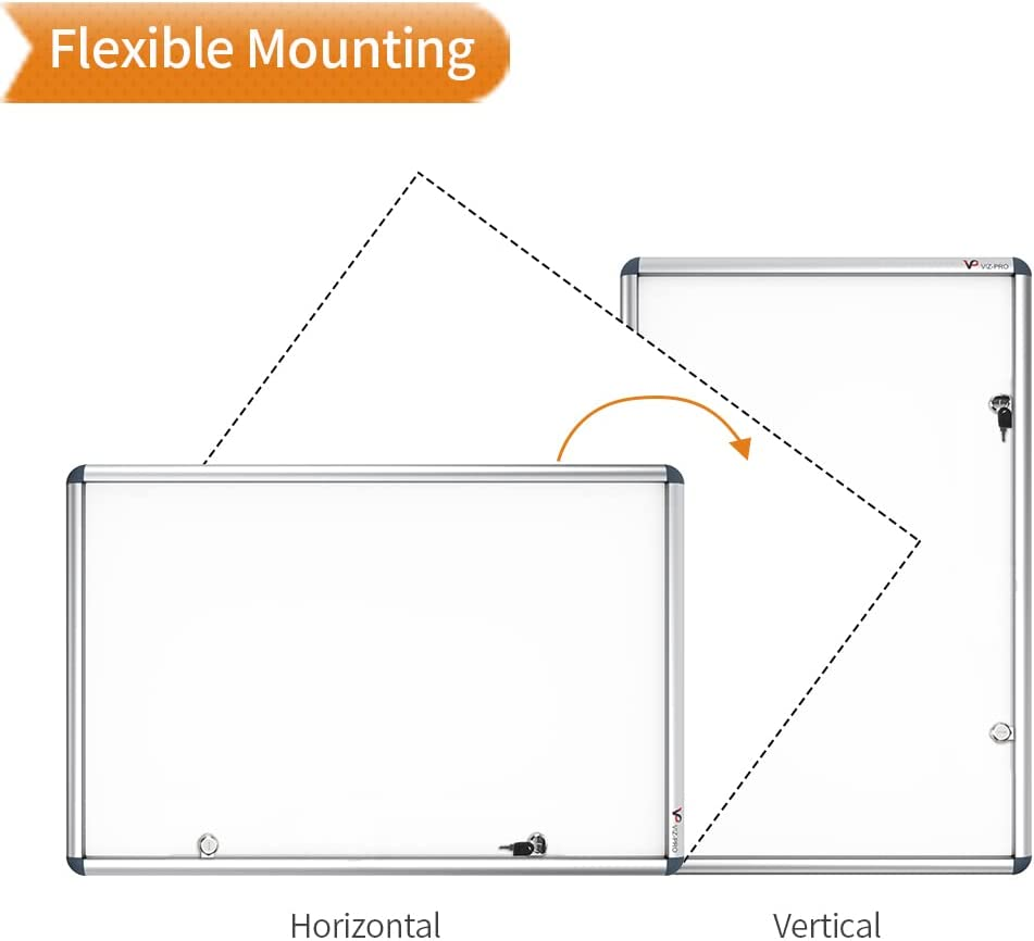 Tamperproof Lockable Dry Erase Board Class 1 Aluminium Framed