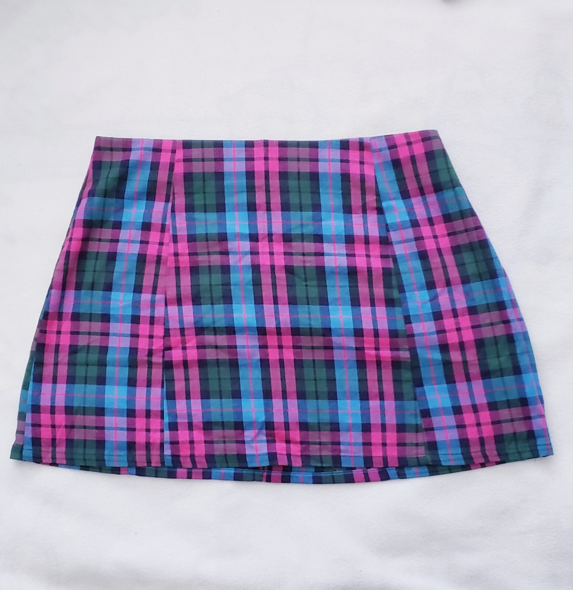 Urban Outfitters Renewal Piece Plaid Multicolored Skirt Size Small