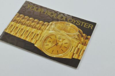 Rolex Booklet Manual Rolex Day Date 1992