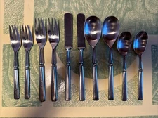 DANSK Satin Stainless ANVIL 2 X 5 Piece PLACE SETTING JAPAN DANISH MODERN SW315