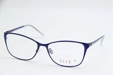 NEW ELLE EL 13406 NV BLUE NAVY CLEAR AUTHENTIC FRAMES EYEGLASSES 53-15