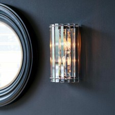 Kichler 42175 CH Crystal Skye Two Light Wall Light in Crystal and Chrome