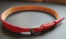 Vintage Tony Lama Boys Red Leather Belt 28'' 1''