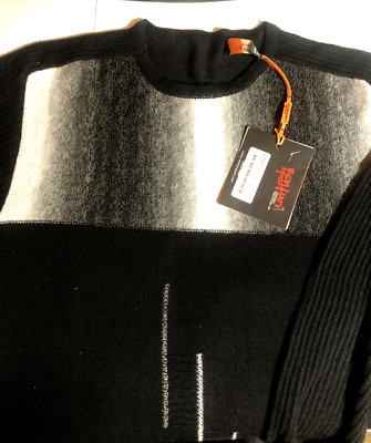 Venturi Sport Light Men's Long Sleeve Sweater with Ombré element on front, XL