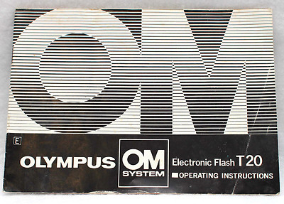 Olympus OM System Electronic Flash T20 Instruction Manual Guide