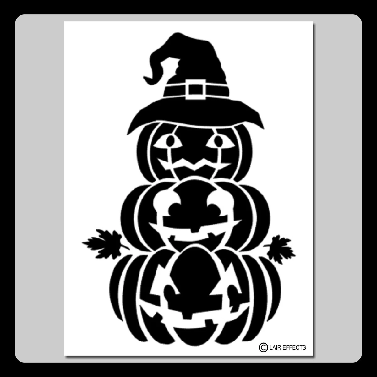 Happy Face Pumpkin Stencils