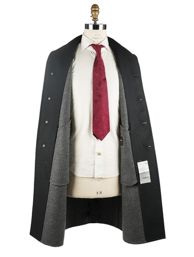 NEW CESARE ATTOLINI OVERCOAT 100% WOOL GEELONG SZ 38 US 48 EU DROP R7 CGW8 - Picture 5 of 7