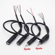 0.3/1M Aux Audio Extension Cable Core Wire 3.5mm Stereo Male Female Connector