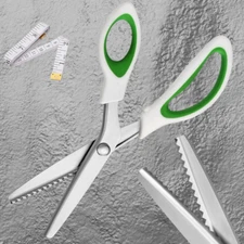 Pinking Shears，9” Zig Zag Scissors for Fabric，Pinking Shears Scissors for Fabric