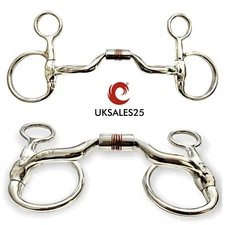 Western Hanging Cheek Comfort Bit Copper Roller & Inserts  *SAME DAY DISPATCH*