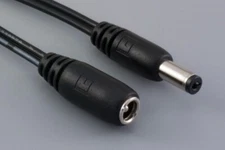 5.5 x 2.1mm Coaxial Barrel 18AWG DC Power Cord Extension, 5.5mm Cable, 15ft
