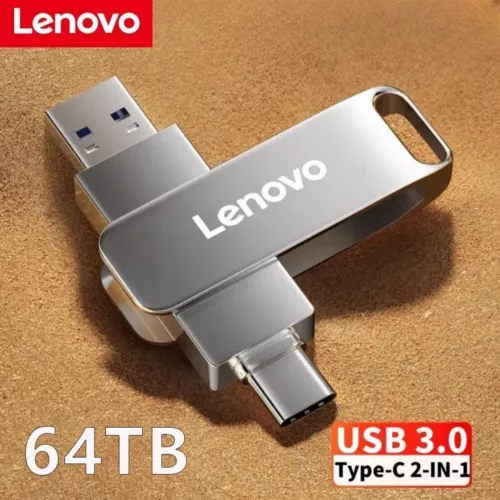 Highspeed USB Stick 2in1 USB-C Type-C 3.0 Dual Speicherstick 1TB 2TB 64TB Metall - Bild 1 von 19