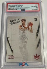 2021 Court Kings Alperen Sengun Works In Progress Ruby 143/149 PSA 10 Gem Mint!