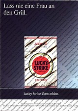 Lucky Strike Werbung Anzeige Reklame