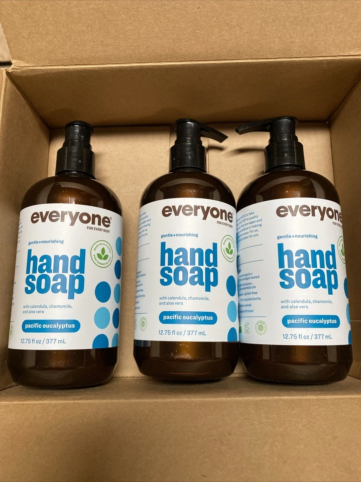 Everyone Liquid Hand Soap, 12.75 Ounce (Pack of 3), Pacific Eucalyptus, Plant... - Image 2 of 3