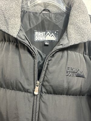 Vintage First Down Puffer Jacket Men
