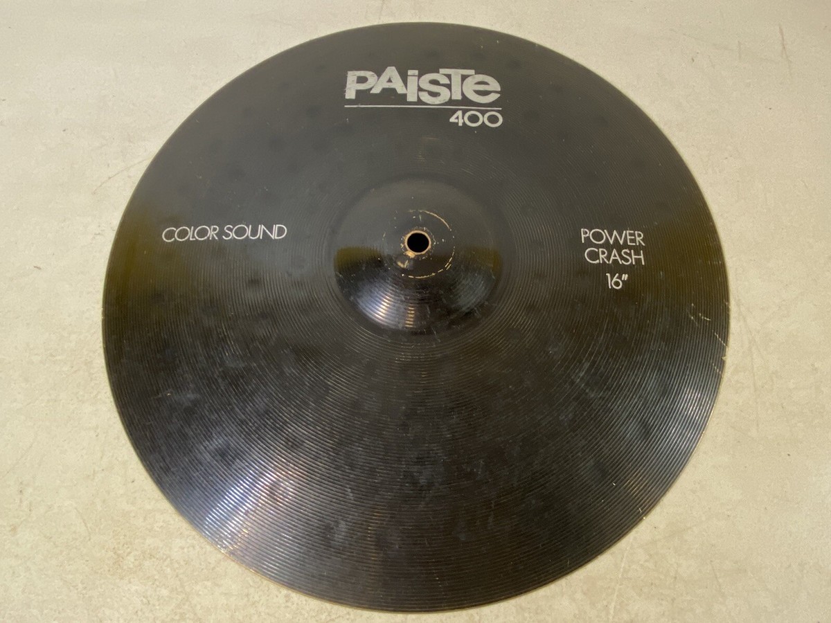 Paiste 400 Color Sound Power Crash 16” Black Cymbal 46S6 | eBay