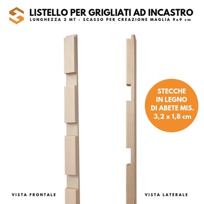 listelli in legno ad incastro
